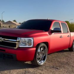 Custom Culture - Satin Chrome Red full body wrap.