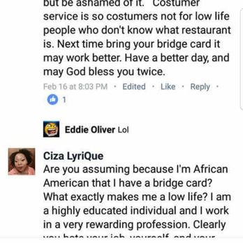 Nikola's Restaurant - I'm disgusted with Manager, Zoran, regarding a complaint from a customer. Next time bring your bridge card. Next time go to KFC. HORRIBLE!! - Barbeque Near Me - Southfield, Michigan Nikola's Restaurant - I'm disgusted with Manager, Zoran, regarding a complaint from a customer. Next time bring your bridge card. Next time go to KFC. HORRIBLE!! - Barbeque Near Me - Southfield, Michigan