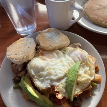Pancake Cafe - a plate of breakfast food - American Near Me - Stoughton, Wisconsin Pancake Cafe - a plate of breakfast food - American Near Me - Stoughton, Wisconsin