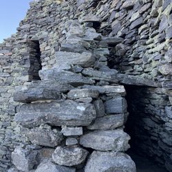Dun Carloway Broch - Looking back at the multiple levels from the top of the ruined stairs.