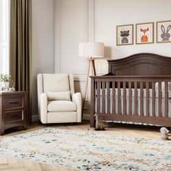 Baby nursery room in brown