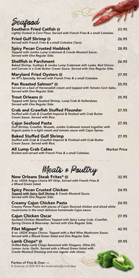 Menu photo 2 RT's Restaurant Alexandria, VA Menu photo 2 RT's Restaurant Alexandria, VA
