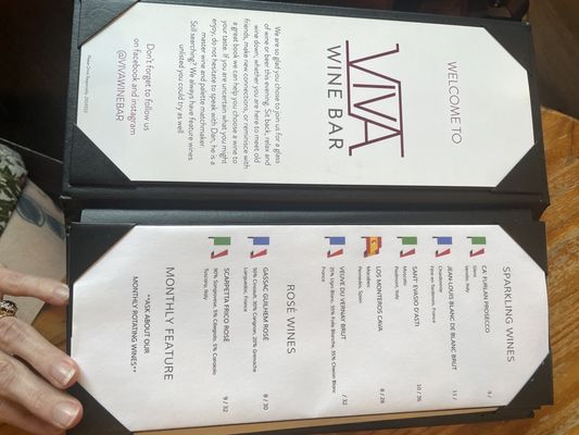 Menu photo 1 Viva Wine Bar Anderson, SC Menu photo 1 Viva Wine Bar Anderson, SC