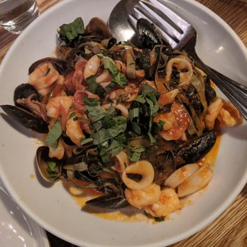 Rubirosa - Black and White Tagliatelle .. so fresh and delicious - Italian Near Me - New York, New York