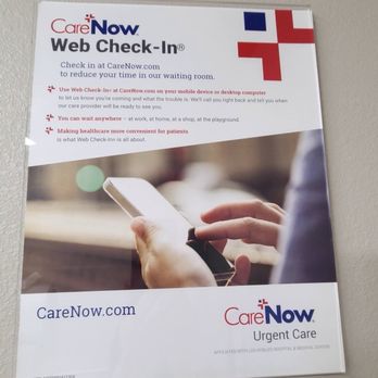 CareNow Urgent Care - D' Web check in wall poster at Care Now Henderson Tues 11-5-24 - Urgent Care Near Me - Henderson, Nevada