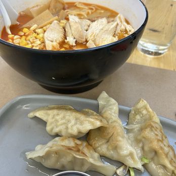 Shoyu - Spicy miso ramen with chicken & dumplings - Japanese Near Me - Saint Paul, Minnesota