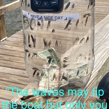 Northbeach Water Sports - Don't forget to tip the crew! The tip jar reads, "The waves may tip the boat, but only you can tip the crew!" - Rafting/Kayaking Near Me - Corolla, North Carolina Northbeach Water Sports - Don't forget to tip the crew! The tip jar reads, "The waves may tip the boat, but only you can tip the crew!" - Rafting/Kayaking Near Me - Corolla, North Carolina