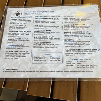Balboa Lily's - Menu - Coffee & Tea Near Me - Newport Beach, California Balboa Lily's - Menu - Coffee & Tea Near Me - Newport Beach, California