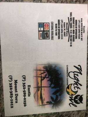 Menu photo 3 Nightowl Caribbean Restaurant Eustis, FL Menu photo 3 Nightowl Caribbean Restaurant Eustis, FL