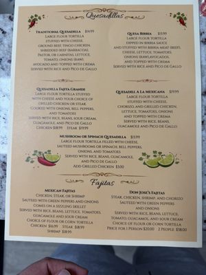 Menu photo 2 Don Jose's Mexican Grill Seffner, FL