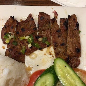 Pho Viet - Charbroiled pork with broken rice, the pork was very charbroiled yet juicy. Rice was broken but moist not dry. - Vietnamese Near Me - Eastvale, California