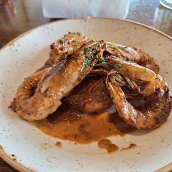 Meril - Barbecued Shrimp and Crispy Corn Grit ($22.00) - American Near Me - Henderson, Nevada