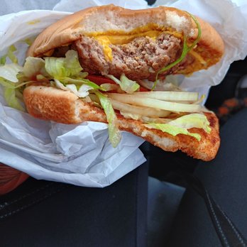Melo Burger - Burger may have been dry... it was blann and not cooked all the way a little pink the deeper I got in - Burgers Near Me - Inglewood, California Melo Burger - Burger may have been dry... it was blann and not cooked all the way a little pink the deeper I got in - Burgers Near Me - Inglewood, California