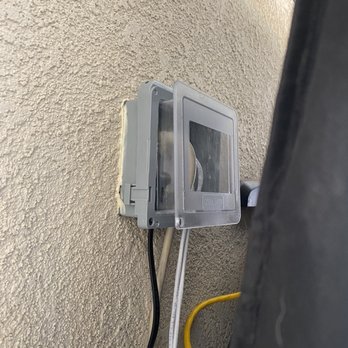 All Star Audio Video - Outdoor tv wiring. Hardwired to receiver inside for zone 2 - Home Theatre Installation Near Me