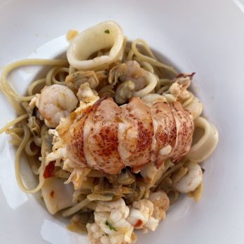 PepeNero Ristorantino Mediterraneo - Linguini with Clams and Lobster - Italian Near Me - Traverse City, Michigan