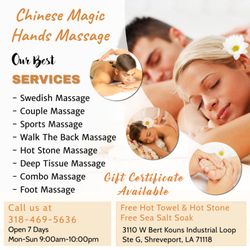 Chinese Magic Hands Massage - Walk-in & Appointment Welcome