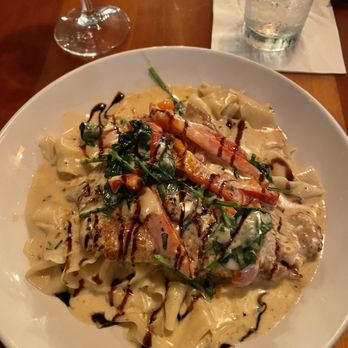 Simone's Wood Fired Craft Kitchen - Veal scallopini dish with smoked Gouda Alfredo sauce. It was fabulous! - Pizza Near Me - St. Augustine, Florida Simone's Wood Fired Craft Kitchen - Veal scallopini dish with smoked Gouda Alfredo sauce. It was fabulous! - Pizza Near Me - St. Augustine, Florida