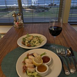 Glass Pavilion Omni Bayfront - Shrimp Cocktail - Caesar Salad - J Lohr Red - Everything was delicious.