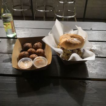 Austin Daily Press - The Deville and jalapeño hush puppies! - Sandwiches Near Me - Austin, Texas Austin Daily Press - The Deville and jalapeño hush puppies! - Sandwiches Near Me - Austin, Texas