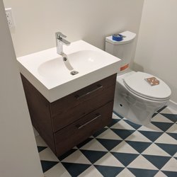 Lydios Construction - This was a bathroom Lydio's Construction completed for a garage conversion in Burbank. We love modern looks.