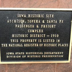 N Lee County Historical Society & At & Sf Museum - Historic places, Railroad depot complex, North Lee County Historical Society, Fort Madison, Iowa, USA, August 2017