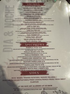 Menu photo 3 Dia Y Noche Restaurant Yonkers, NY