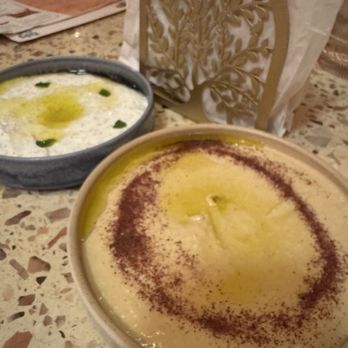 Kirby Club - Hummus and yogurt Dip Trio - Mediterranean Near Me - Fairfax, Virginia Kirby Club - Hummus and yogurt Dip Trio - Mediterranean Near Me - Fairfax, Virginia