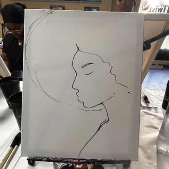 Painting with a Twist - Before - Paint & Sip Near Me - Plantation, Florida