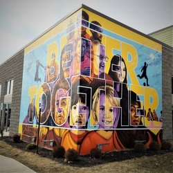 Better Together mural - Better Together mural by Rahmaan Statik Barnes 2018