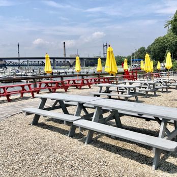 Dockside Brewery - The outdoor biergarten - Breweries Near Me - Milford, Connecticut