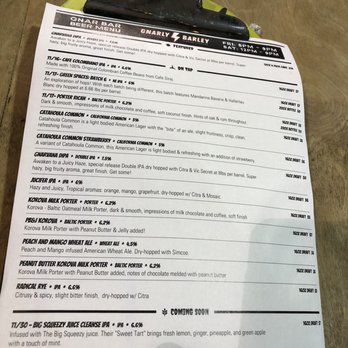 Gnarly Barley Brewing - Today's beers - Breweries Near Me - Hammond, Louisiana Gnarly Barley Brewing - Today's beers - Breweries Near Me - Hammond, Louisiana