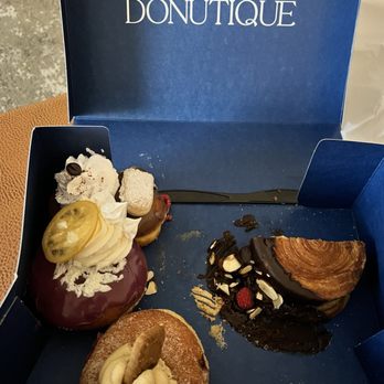 Donutique - They didn't fare too well on the walk back to the hotel. Slippin' & Slidin' - Coffee & Tea Near Me - Las Vegas, Nevada