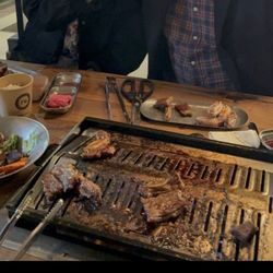 356 Korean BBQ & Bar - Table with 6 guests & a baby- celebrating baby's Dad birthday!!