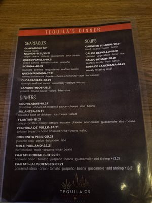 Menu photo 1 Tequila CJ Cantina Grill Chicago, IL