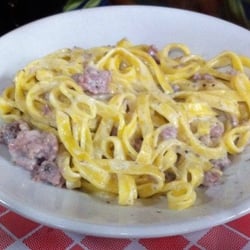 Osteria Dar Vignarolo - Pappardelle salsiccia e tartufo