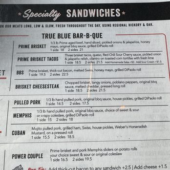Dinosaur Bar-B-Que - Sandwich Menu - Barbeque Near Me - Rochester, New York