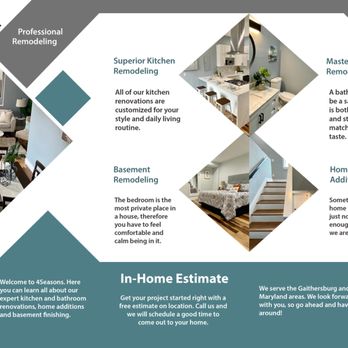 4 Seasons General Contractors - a brochure for a home - General Contractors Near Me - Montgomery Village, Maryland 4 Seasons General Contractors - a brochure for a home - General Contractors Near Me - Montgomery Village, Maryland