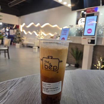The Bep Teahouse - Thai tea red with coffee jelly - Bubble Tea Near Me - Duluth, Georgia