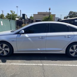 Car being delivered