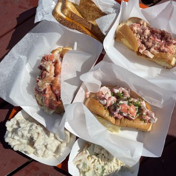 Bite Into Maine - Our whole spread of food! - Seafood Near Me - Cape Elizabeth, Maine Bite Into Maine - Our whole spread of food! - Seafood Near Me - Cape Elizabeth, Maine