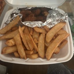 Buffalo Tenders and steak fries Buffalo Tenders and steak fries