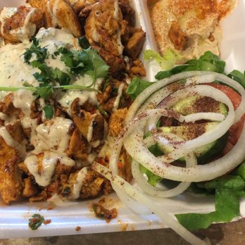 Falafel Corner - Chicken Platter plate dining in - Mediterranean Near Me - Sacramento, California Falafel Corner - Chicken Platter plate dining in - Mediterranean Near Me - Sacramento, California