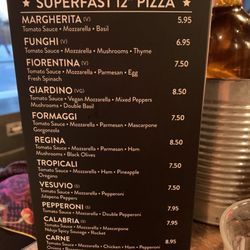 Pizza Union - Most up to date prices, Jan 2024.
