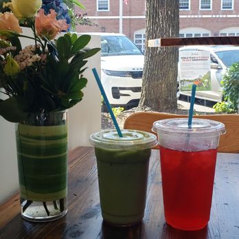 Birch Bakehouse - The matcha and the Hibiscus  tea - Bakeries Near Me - Greenwich, Connecticut
