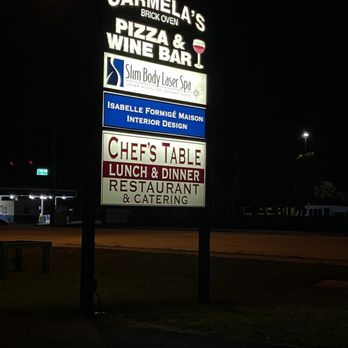 Carmelas Brick Oven Pizza - The sign! - Pizza Near Me - Stuart, Florida