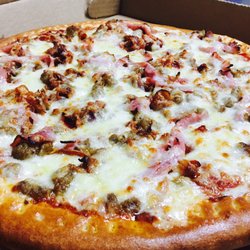 Greek Town Pizza & Grill - Just Got Garden Salad and Meat lover Pizza from Greek Town Pizza & Grill it is awesome .. i cant wait to take pic