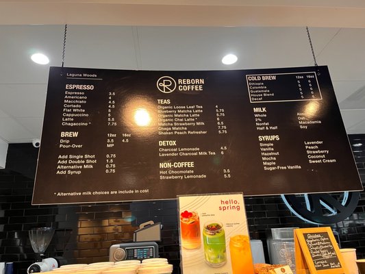 Menu photo 4 Reborn Coffee Laguna Woods, CA Menu photo 4 Reborn Coffee Laguna Woods, CA