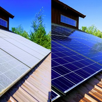 Father And Son Window Cleaning - Solar Panel Cleaning before and after - Window Washing Near Me Father And Son Window Cleaning - Solar Panel Cleaning before and after - Window Washing Near Me
