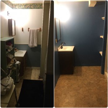 JLD Landscape - before and after of a bathroom remodel - Landscaping Near Me - Trumansburg, New York