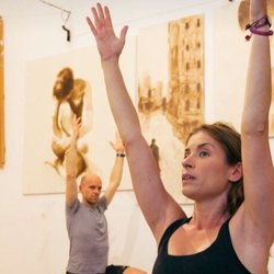 Yoga in the Artist Studio